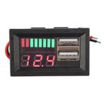 4S Li-ion Lithium Iron Phosphate Lead-Acid Power Display Board 12V Dual USB Output Voltage Meter Power Capacity Indicator Detect