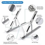 Generic N8 Multifunctional creative Adjustable Folding Laptop Stand - image 3