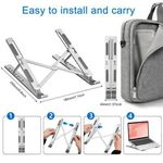 Generic N8 Multifunctional creative Adjustable Folding Laptop Stand - image 4