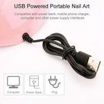 product_image_name-Generic-Hot Nail Dryer Portable USB Cable With 18pcs Beads UV LED Lamp For Drying-4