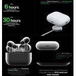 Generic Super Quality Apple AirPods Pro 2nd Generation With Magsafe Charging Case for iPhone and Android - image 2