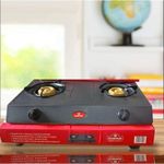     Rashnik 2-Burner Non Stick Table Top Gas Cooker