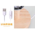 Generic Decorative Table Lamp Bedroom Bedside Night Light - plain - image 4