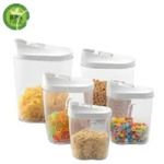 Sealed Pantry Cereal and Grain Storage Box Set