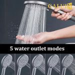 GALUIN 12cm Large Panel Pressure-Boosting Shower Head for Domestic Water Heaters - Black - image 2