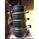 Generic Sizeable Non Stick Pot Set __ Pot Sizes are__24_26_28_30cm ( BIG size)