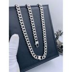  Cuban Silver Chain With Elegance Bracelet