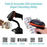Tera D5100-z 1d 2d Qr 2.4ghz Wireless & Usb Barcode Scanner With Stand - image 5