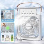 product_image_name-Generic-Mini Cooling Mist Humidifier AC Fan With USB, LED Light And Timer -2