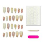 product_image_name-Fashion-Fresh and elegant gold-plated cat-eye Chinese style false nails-5