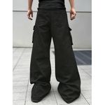 Fashion Double quarter Cargo Pant-Black - image 4