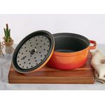 26cm Enamelled Orange Dutch Oven