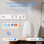 product_image_name-Generic-Smart Socket Universal Plug-In Fast Charging Smart Extension Socket Plug-In Wifi With Surge Protection,3 Usb Ports -2
