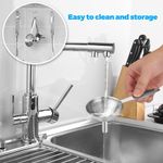 Generic Funnels, 3 Pcs Stainless Steel Kitchen Funnel Set, Mini Long Handle Funnel with 2  Cleaning Brush - image 4