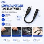 Generic Premium USB-C to 3.5mm Adapter (Braided + Alloy, DAC + Mic/Calls) AUX Audio Converter - image 7
