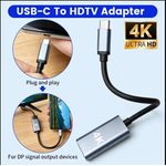 Generic Type-C to HDMI Converter Adapter Cable - 4K@60Hz Video Transmission
