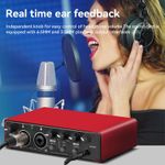 YUUIKLLE USB Audio Interface for Guitarists, Vocalists, Podcasters or playback studio quality sound - image 3