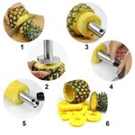 Generic Stainless Steel Pineapple Peeler, Corer & Slicer Tool - image 2