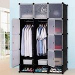 3 partition plastic wardrobe