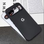 Google Pixel 10 Silicone Phone Case & Pouch With Camera Protection - Scratch Resistance, Shockproof Protective Case Black  - ( GP ) - image 3