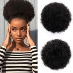 Very Full Hair Bun Afro Ponytail With Drawstring