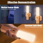 Generic LED Motion Sensor Night Light, Three-in-One Multifunctional Hallway Magnetic Wall Light - image 3