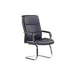 Leather Brothers(V) 107 Visitor Chair- Black