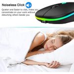 Generic RGB Wireless Mouse Bluetooth Rechargeable Ergonomic Mouse for PC Laptop - image 5
