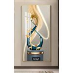 Generic Luxury Crystal Wall Frame Gold & Blue Diamond Stones (40×60) - image 3
