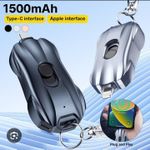 Generic Mini Portable Key Holder Power Bank 1500mah Capacity