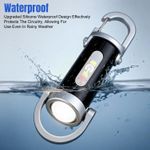 Generic 2PCS Portable Rechargeable Bright Keychain Flashlight - image 4
