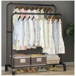 2 In 1 Rack, Cloth Hanger And Storage