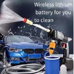 product_image_name-Generic-Multifunction Rechargeable Pressure Washer With Two 2 Batteries 48V Can Be Used To Wash Any Type Of Vehicles, Motorcycle, Bicycle,Also Serve As Domestic Functions At Home By  Using It To Wash Window Net & Glass, Bathroom, Floor & Wall Tiles & Garden-3