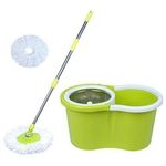 Inner Stainless Self Spin 360 Degree Magic Mop With Bucket-Rotating Spin Mop - Big Size