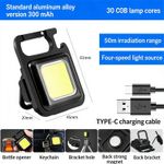 Generic keychain lamp, multi-functional portable portable lamp, mini flashlight, outdoor strong magnet working lamp, key lamp - image 6
