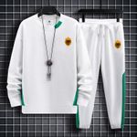 Kingskartel Kings Kartel Stylish White And Green Sweatshirt And Joggers