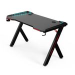 Modern Y Shaped RGB Led Lights Gaming Table 1.4Mtr