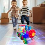 product_image_name-Generic-Transparent Train Gear with Lights, Music, Movable and 360 rotating skill-1