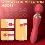 product_image_name-Generic-Colorful Double-headed Dual-vibration AV Stick For Women-4