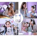 Generic BT5.0 Wireless Headphones Cute Cat Ears Luminous Bluetooth Headset Sports Game Headset - image 2
