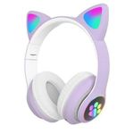 Generic BT5.0 Wireless Headphones Cute Cat Ears Luminous Bluetooth Headset Sports Game Headset - image 6