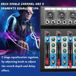 No Professional 48V 7 Channel Line Live Mixing Studio Audio Sound Mixer Console USB - image 5