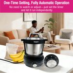 teppo 6L Electric Swallow Maker & Food Processor, Automatic Yam Pounder Machine for Fufu, Eba, Amala, Banku & Kuli Kuli (Silver) - image 5