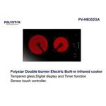 Polystar 2 Burner Electric Built-In Infrared Cooker