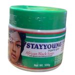 Generic STAY YOUNG AFRICAN BLACK SOAP 500g X 2 : NAFDAC NO: A2-5441.