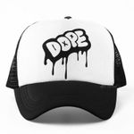 High Class Breathable Face Cap: Black/White 