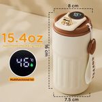 product_image_name-Generic-Digital Display Thermos Cup Coffee Cup Mug, 450ml Stainless Steel Vacuum Bottle for Hot & Cold Drinks, Office, Travel-7