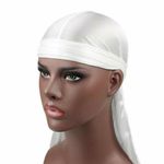 Titan Durags White Silky Durag