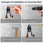 Generic Garage Storage Hooks - 2 Pack Heavy Duty Wall Mount Hooks - image 6