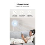 itel 16 Inches 7 Blades Strong Wind Standing Electric Fan + Free Gift - image 5